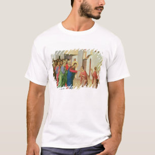 T-shirt Jésus ouvre les yeux d'une aveugle soutenue par
