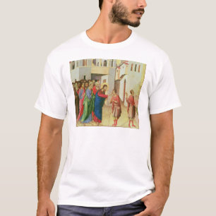 T-shirt Jésus ouvre les yeux d'une aveugle soutenue par