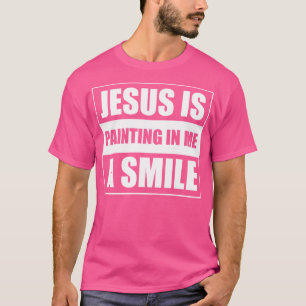 T-shirt Jésus Peint En Moi Un Sourire 1