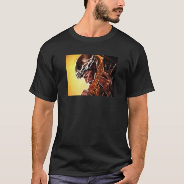 T-shirt Jésus portant la croix (Devant)