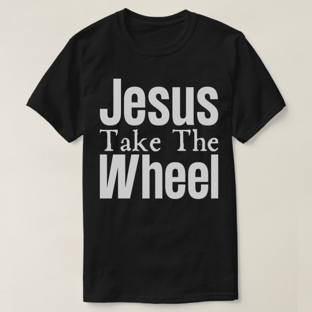 T-shirt Jésus Prend La Roue (Design devant)