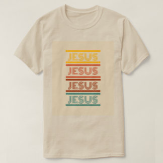 T-shirt Jésus rétro blanc tee unisex