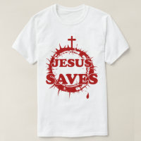 Jésus sauve avec la Croix et la Couronne d'épines