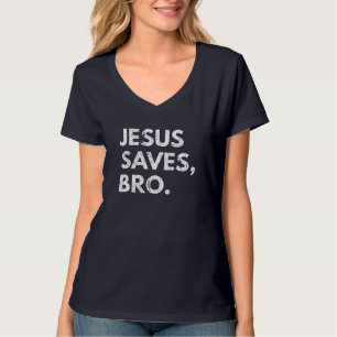 T-shirt Jésus Sauve Bro Vintage Pro Christian Religion Be