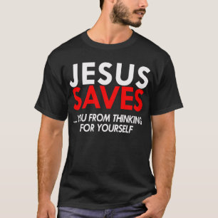 T-shirt Jésus sauve la chemise des hommes