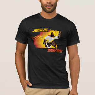 T-shirt Jésus sauve la chemise foncée