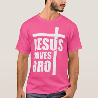 T-shirt Jésus Sauve la foi chrétienne de Bro Jesus Cross