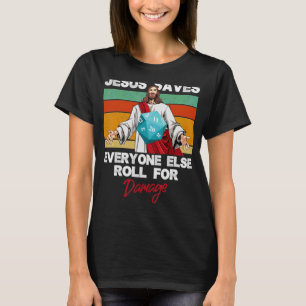 T-shirt Jésus Sauve Tous Les Autres Roues Pour Dommages Ch