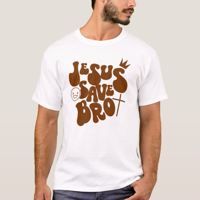 T-shirt Jesus Save Bro (Devant)