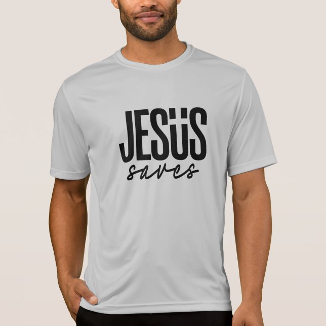 T-SHIRT JESUS SAVES (Devant)