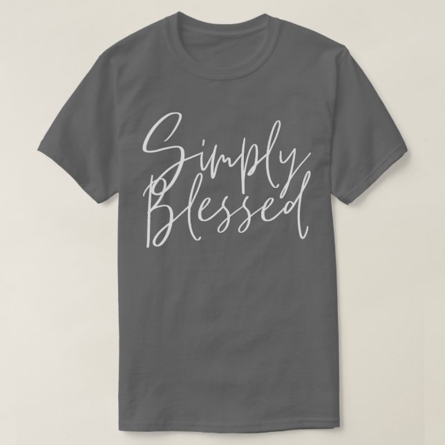 T-shirt Jesus Simply Blessed Jesus Christ (Design devant)