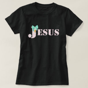 T-Shirt Jésus s'incline chrétien Foi Coquette Ro