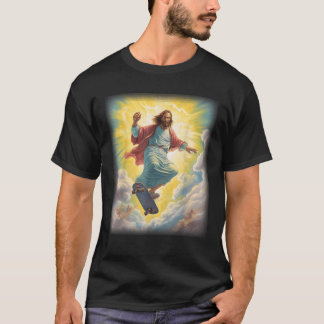 T-shirt Jesus Skateboarder Heaven Skateboard Christian Uni