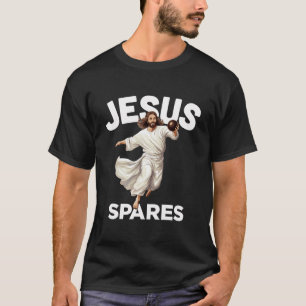 T-shirt Jesus Spares Funny Christian Christ Gutter Bowling