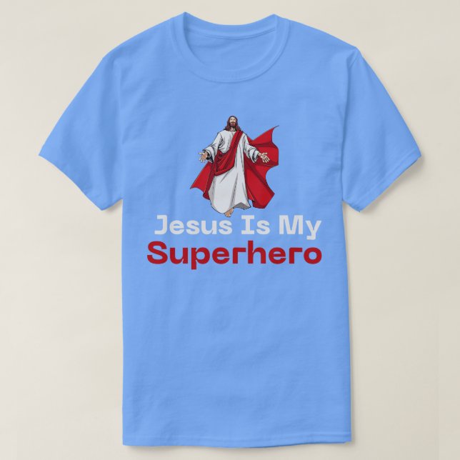 T-shirt Jesus Superhero (Design devant)