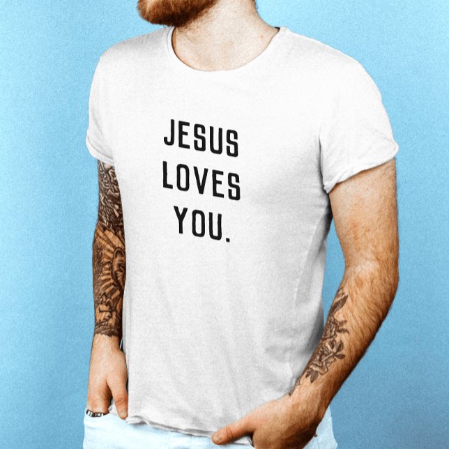 T-shirt Jésus t'aime (Créateur téléchargé)