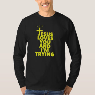 T-shirt Jésus T'Aime Et Je Tente