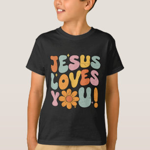 T-shirt Jésus t'aime fille adolescente chrétienne Dieu sœu