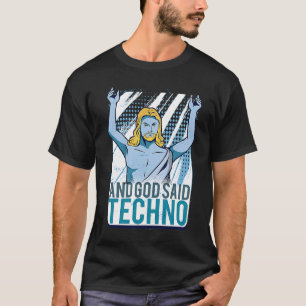 T-shirt Jesus Techno Raver DJ Rave Party EDM Festival