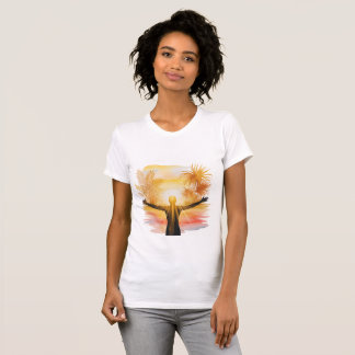 T-shirt Jesus [Theme] Camiseta Feminina Fé Brasil Presente