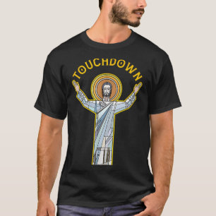 T-shirt Jesus Touchdown Amusant Citation De Foi Chrétienne