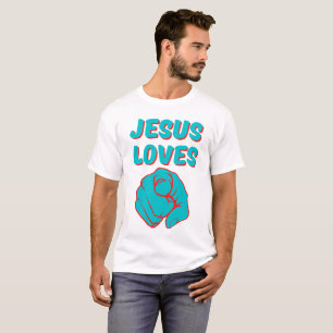 T-shirt Jésus vous aime Citation basée sur la foi Unisex