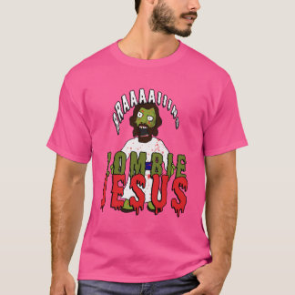 T-shirt Jésus zombie effrayant veut des CERVEAUX Horreur d