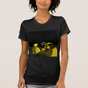 T-shirt Jet Black et Gold Vector Art Design graphique