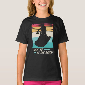 T-shirt Jet Ski coloré dit Plage de surf Couleurs citation