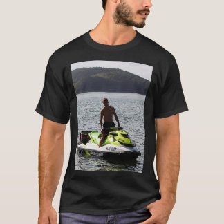 T-shirt jet ski de mer au paradis