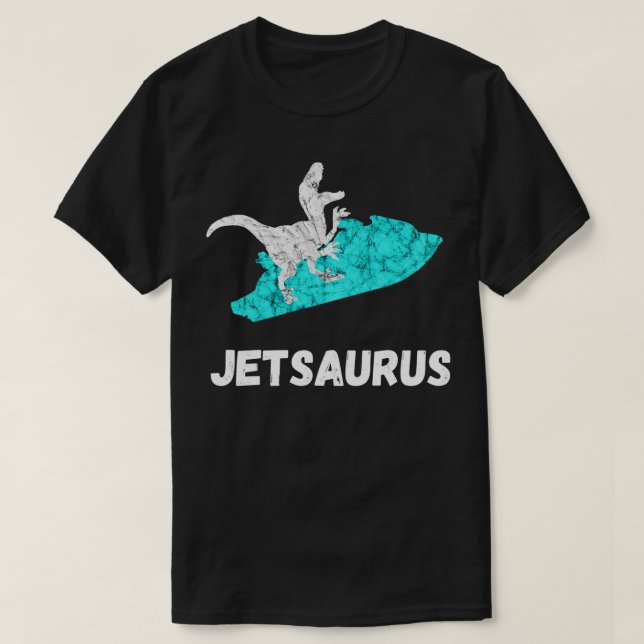 T-shirt Jet Ski Dinosaures Drôle Eau Jetski Dino Watercra (Design devant)