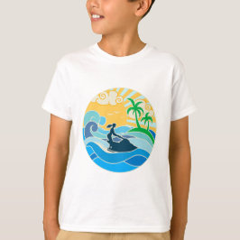 T-shirt Jet Ski et la mer