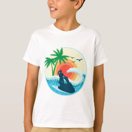 T-shirt Jet Ski et vagues