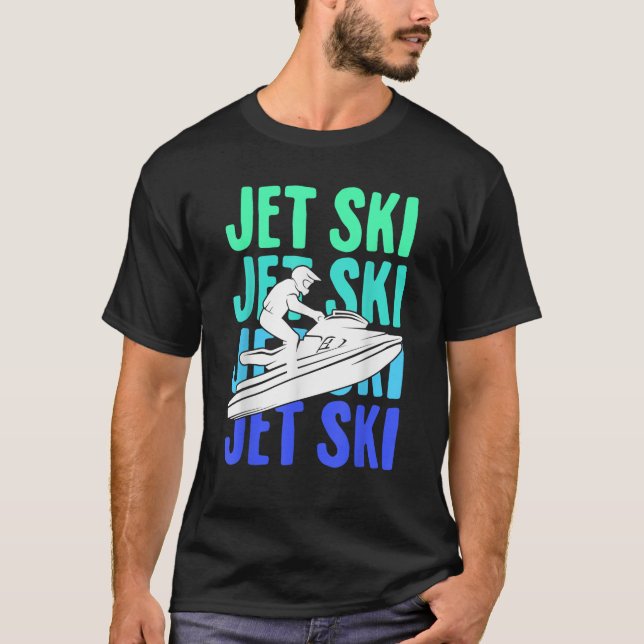 T-shirt Jet Ski Jetski Boys Kids Mens T Shirt (Devant)