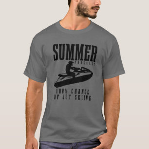 T-shirt Jet Ski Prévision D'Été 100% Chance De Jet Ski