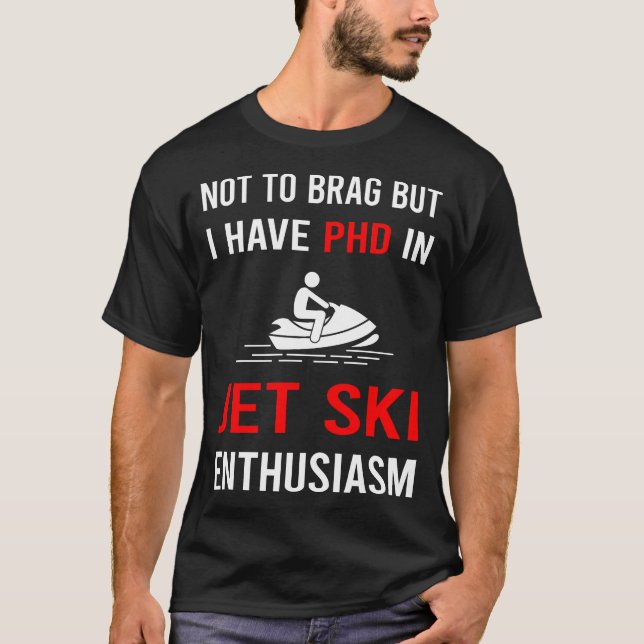 T-shirt Jet Ski Skiing Water Scooter Personal Watercraft (Devant)
