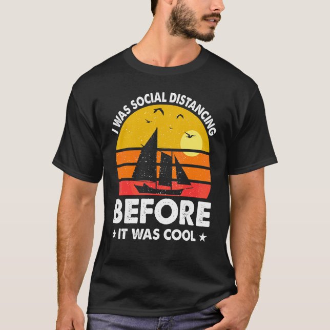 T-shirt J'Étais Distante Sociale Avant Qu'Il N'Y Ait De Co (Devant)