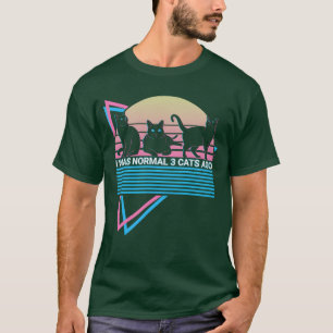 T-shirt J'Étais Normal 3 Chats Il Y A Drôle Drôle Chat cad