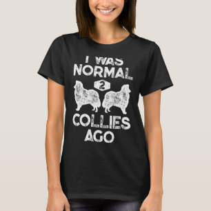 T-shirt J'Étais Normal Il Y A 2 Colonnes Drôle Rough Colli