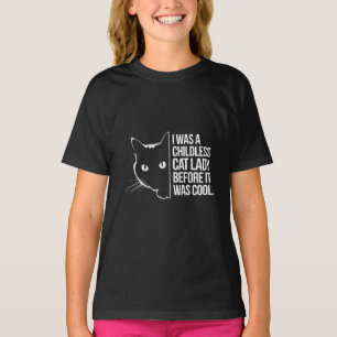 T-shirt J'étais une dame féline sans enfants avant que ça 