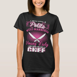 T-shirt J'Étais Une Fois Une Jeune Dame Poly Bien Manipulé