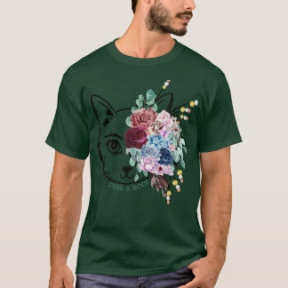 T-shirt Jeter un oeil à un chat de bateau