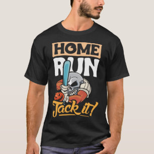 T-shirt Jetez à la maison jack it design baseball joueur e