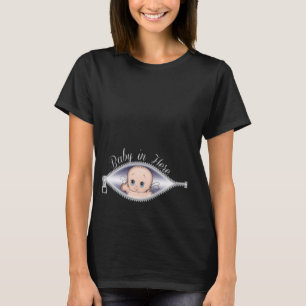 T-shirt Jetez un coup d'oeil à un bébé en boo ici