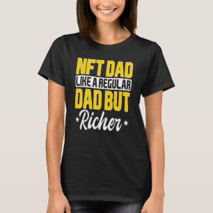 T-shirt Jeton Non Fongible Nft Papa Trader Blockchain Père