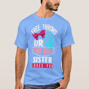 T-shirt Jets Libres Pink Bows Soeur t'aime Genre Reve