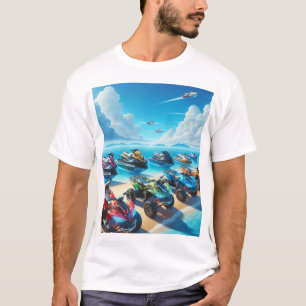 T-Shirt  Jetskis Waverunner und Quads Strand
