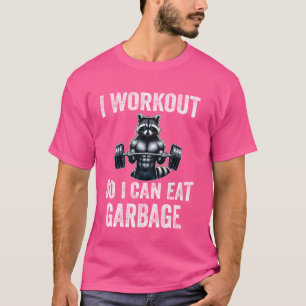 T-shirt J'Étudie Pour Que Je Peux Manger Du Poids Du Racco