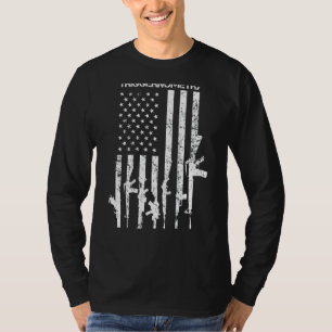 T-shirt J'étudie Triggernometry Funny Gun Pro Guns Flag O