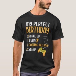 T-shirt Jeu 7 Anniversaire 7 Anniversaire Joueur Joueur Ga